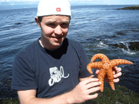 Rob with Starfish Rob with Starfish